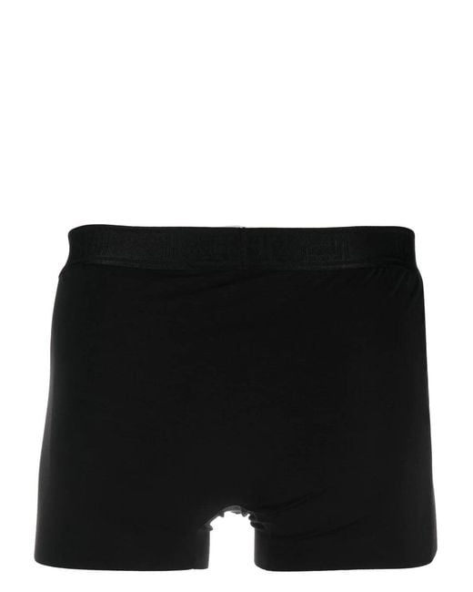 Wolford Black Logo-Waistband Boxers Set Of 2 for men