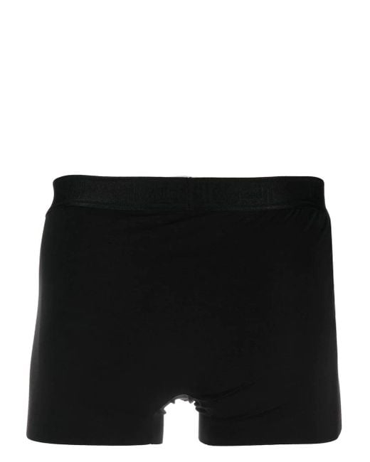 Wolford Black Logo-Waistband Boxers Set Of 2 for men