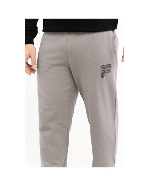 Fila Gray Blue Cotton Joggers (workout Pants) for men