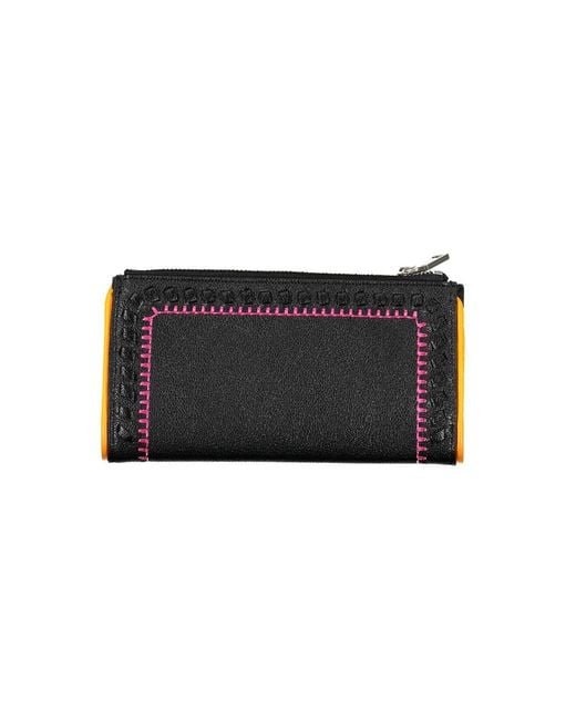 Desigual Black Elegant Two-Compartment Wallet