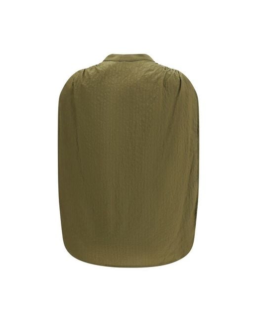 DARKPARK Green Bicolor Modal Blouse
