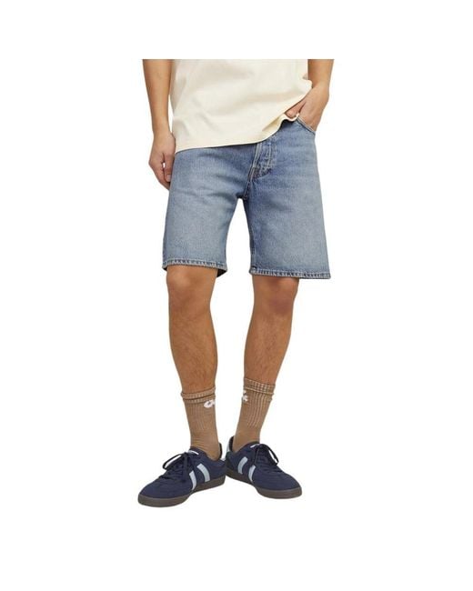 Jack & Jones Blue Jack Jones Cotton Short for men