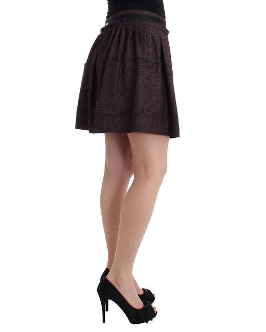 Gianfranco Ferré Multicolor Short Flannel Skirt