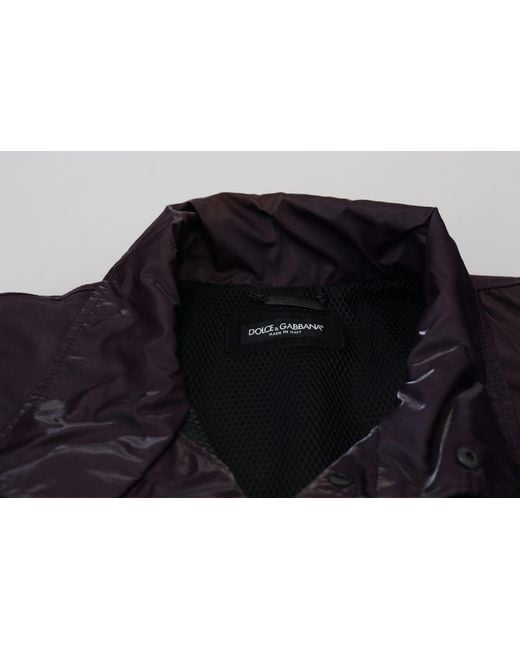 Dolce & Gabbana Blue Elegant Biker Jacket for men