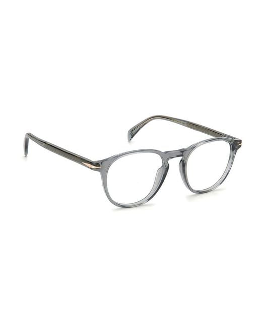 David Beckham Metallic Gray Acetate Glasses (frames) for men