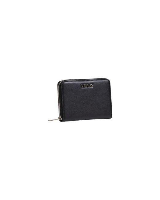 Replay Black Polyester Wallet