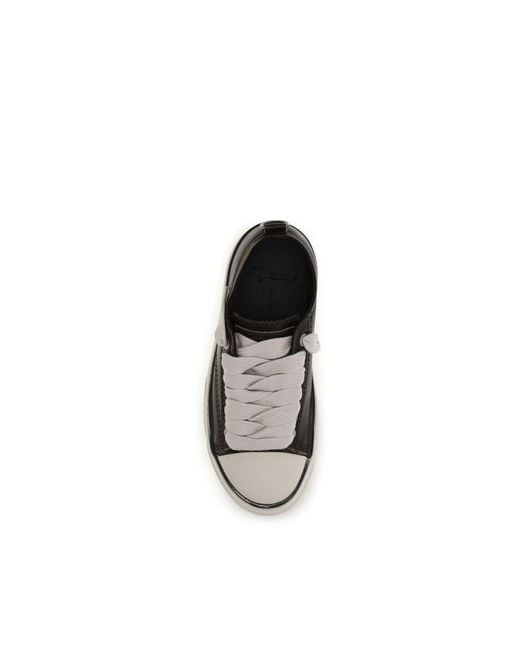 Represent Black Calf Leather Bos Taurus Chunky Sneakers for men