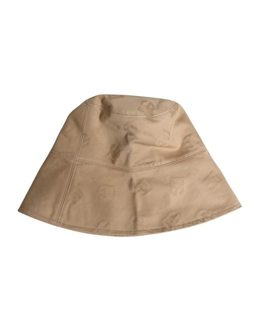 Dolce & Gabbana Natural Logo Monogram Cotton Bucket Cap for men