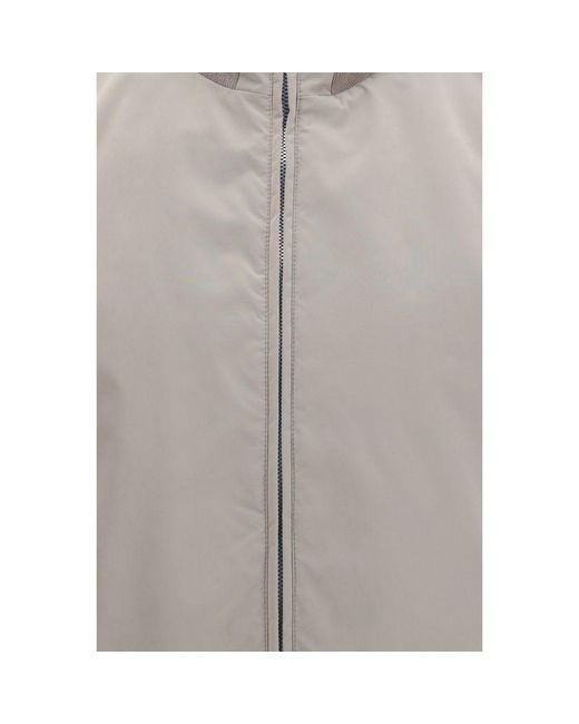 Brunello Cucinelli Gray Sleeveless Vest Jacket for men