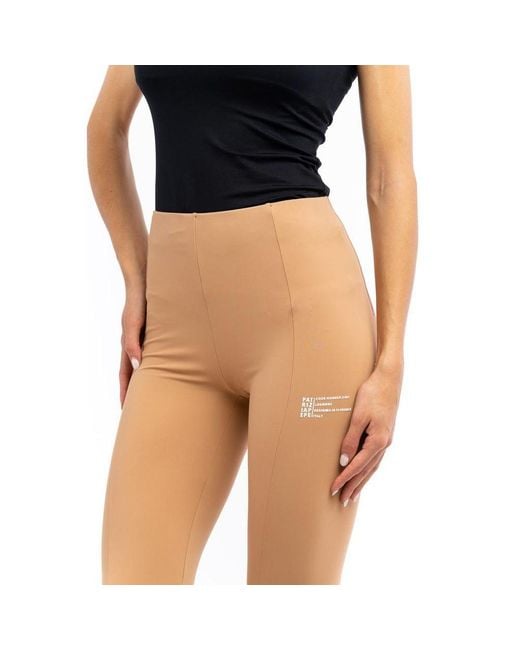 Patrizia Pepe Blue Nylon Leggings