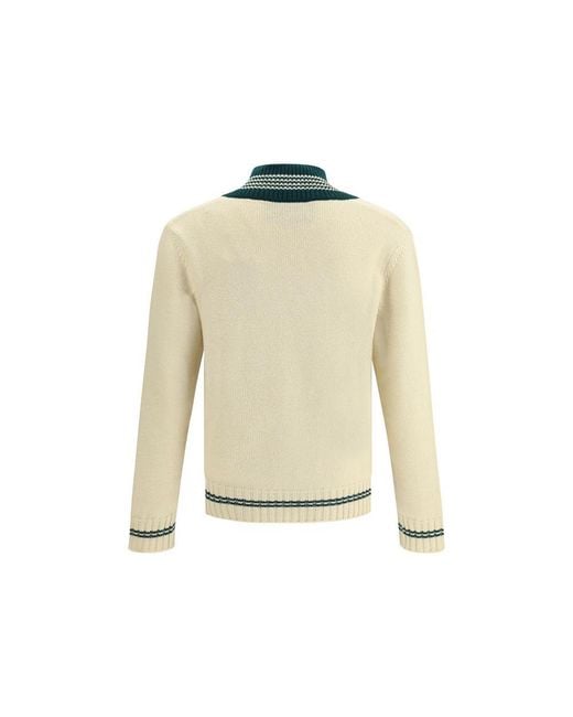 Valentino White Le Chien De La Maison Wool Sweater for men