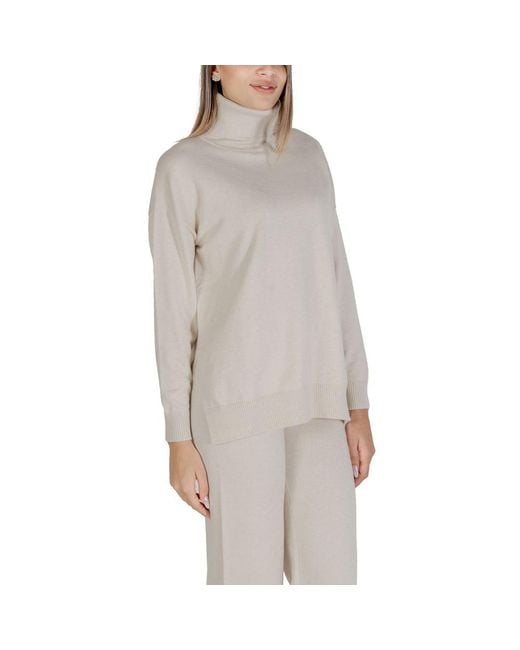 CLERÉ Gray Beige Viscose Turtleneck