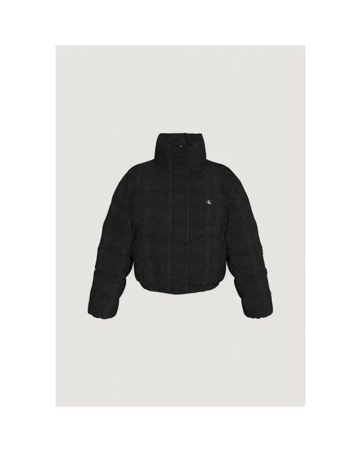 Calvin Klein Black Polyester Jackets & Coat