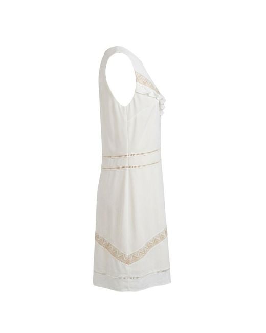 Trussardi Natural White Polyester Dress