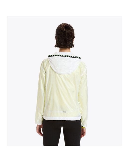 Diadora Natural White Polyamide Shell Jacket
