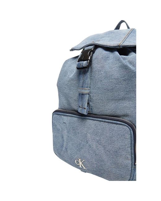 Calvin Klein Blue Cotton Backpack