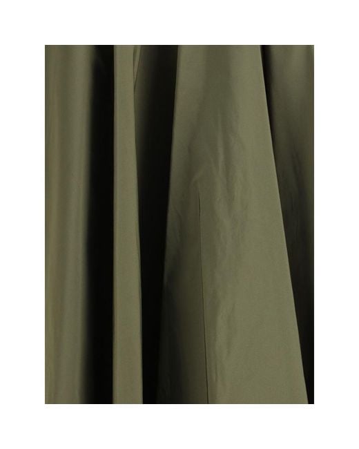 Sara Roka Green Circle Midi Skirt