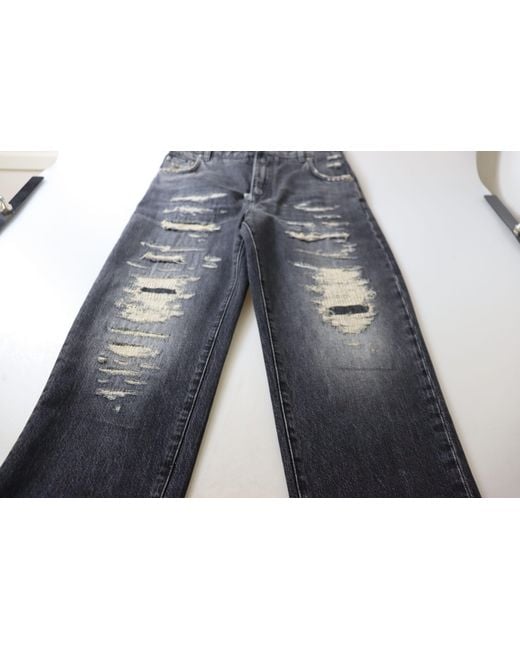 Dolce & Gabbana Black Elegant High Waist Skinny Jean