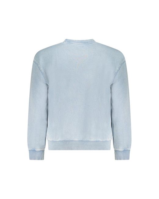Guess Light Blue Cotton Men Sweater for men