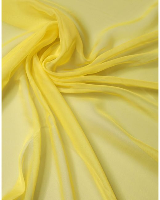 Dolce & Gabbana Yellow Silk Stole Neck Wrap Shawl 200Cm X 130Cm Scarf for men