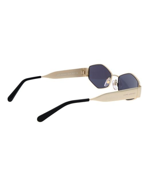 Marc Jacobs Blue Gold Metal Sunglasses