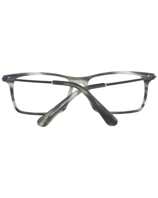 Police Metallic Gray Metal & Plastic Glasses (frames) for men