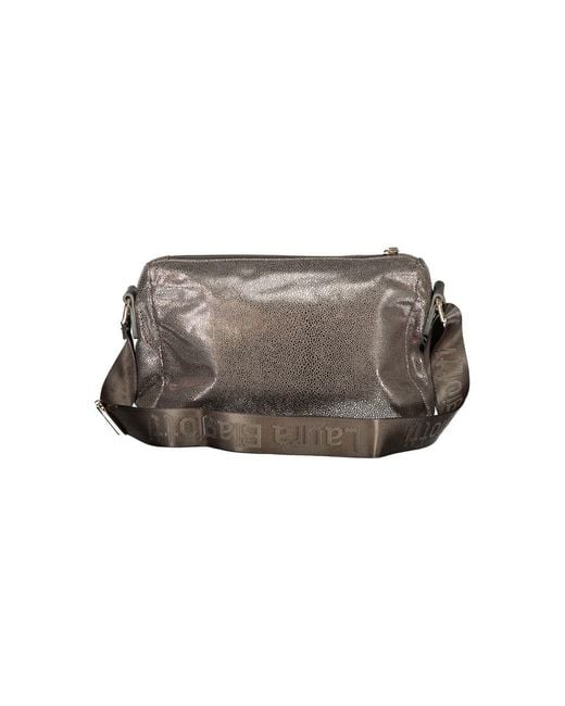 Laura Biagiotti Gray Polyester Handbag