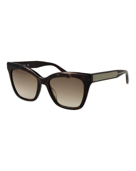 Longchamp Black Acetate Sunglasses