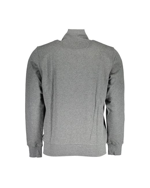 La Martina Gray Cotton Sweater for men