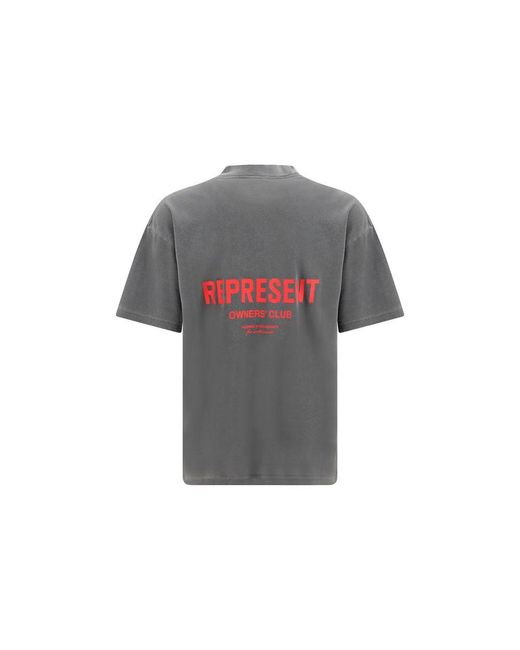 Represent Gray Cotton T for men