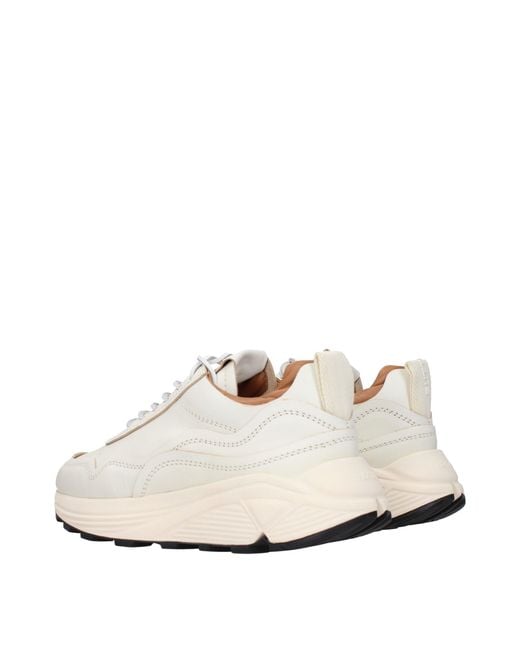 Buttero White Leather Sneakers for men