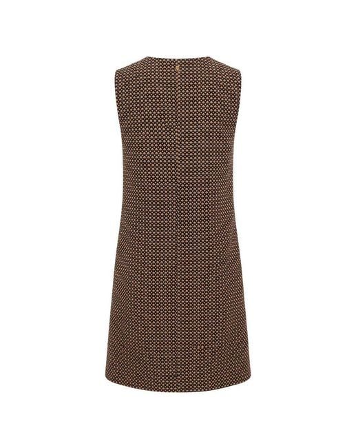 Trussardi Brown Beige Polyester Dress