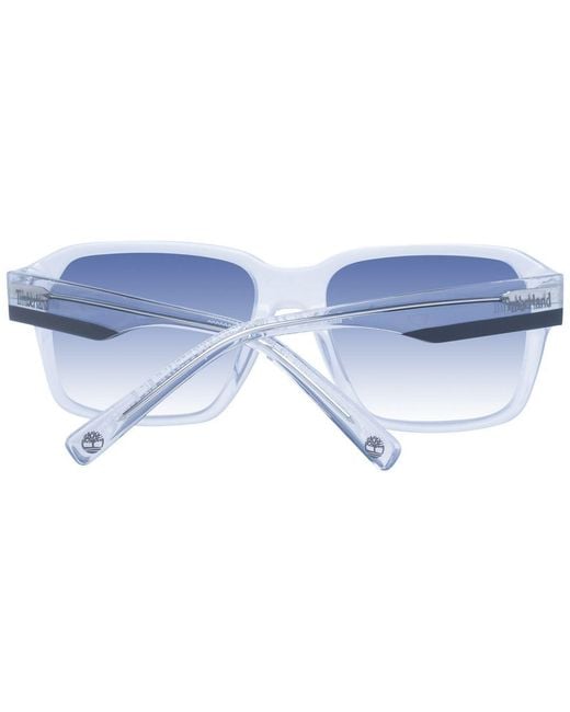 Timberland Blue Transparent Acetate Sunglasses for men