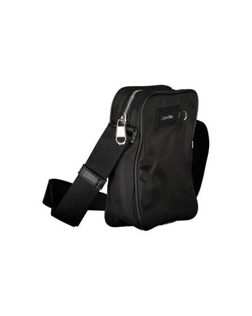 Calvin Klein Black Polyester Shoulder Bag for men