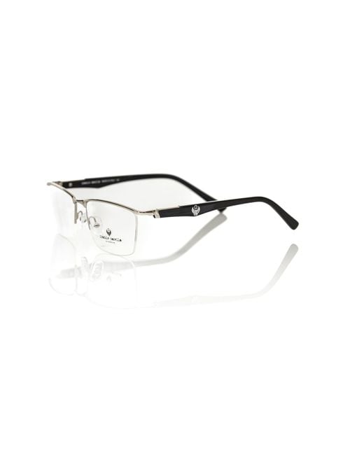Frankie Morello Black Elegant Clubmaster Eyeglasses