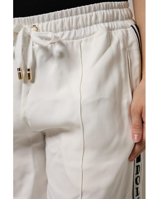 Dolce & Gabbana Gray White Jogger Sweatpants Pants for men