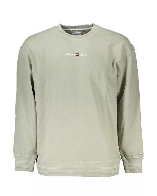 Tommy Hilfiger Green Cotton Sweater for men