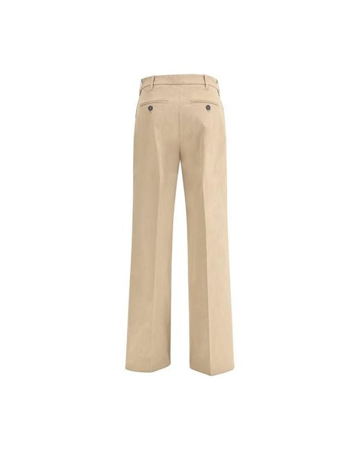 True Royal Natural Beige Cotton Casual Pants