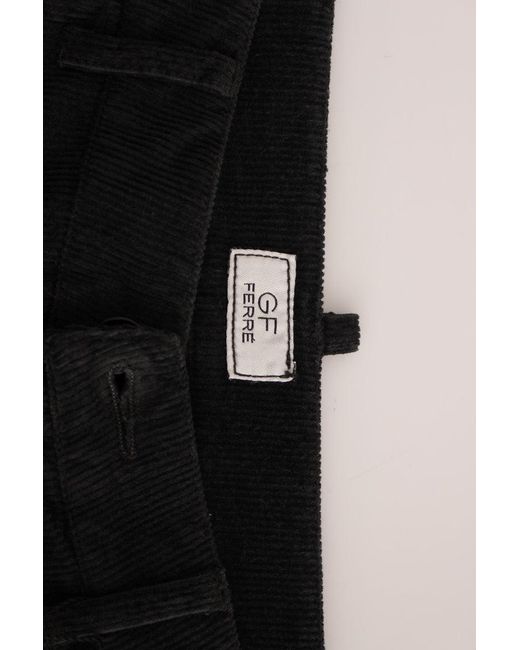 Gianfranco Ferré Blue Elegant Cotton Corduroy Pants
