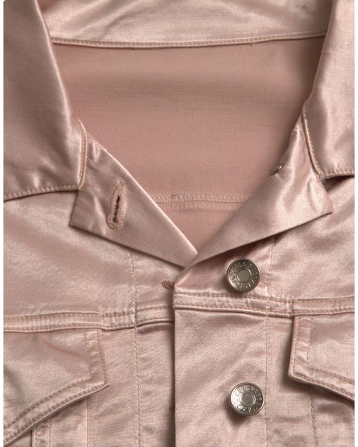 Dolce & Gabbana Gray Elegant Cropped Denim Jacket