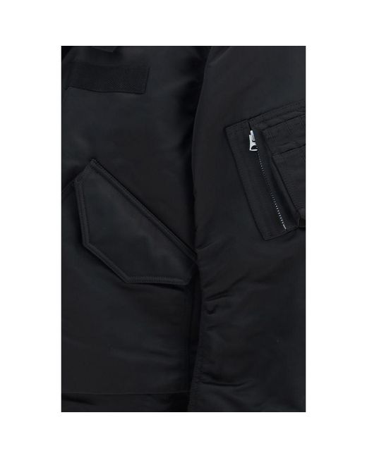 Sacai Black Cotton Bomber for men