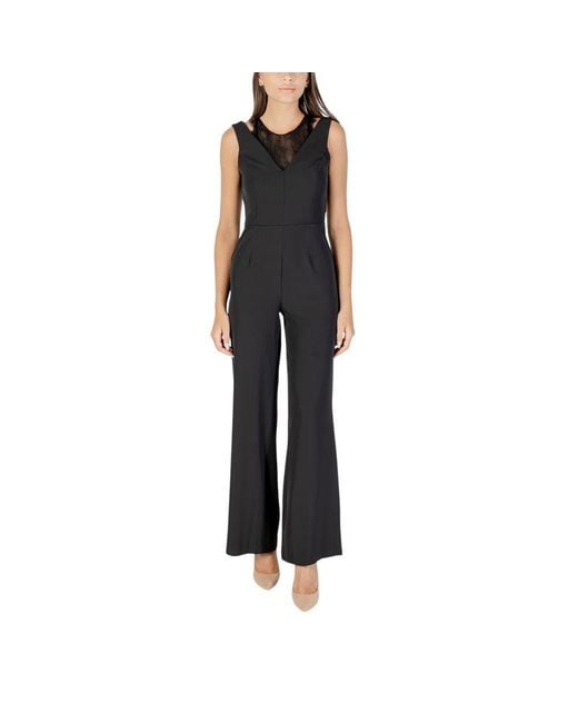Rinascimento Black Polyester Jumpsuit