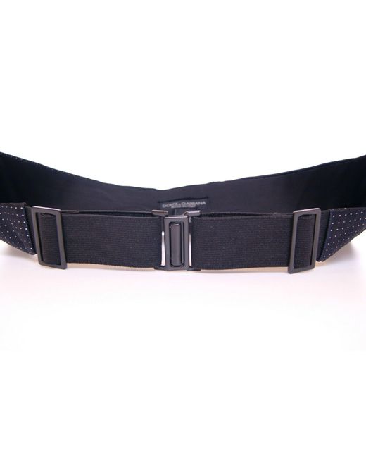 Dolce & Gabbana Blue Waist Smoking Tuxedo Cummerbund Belt for men