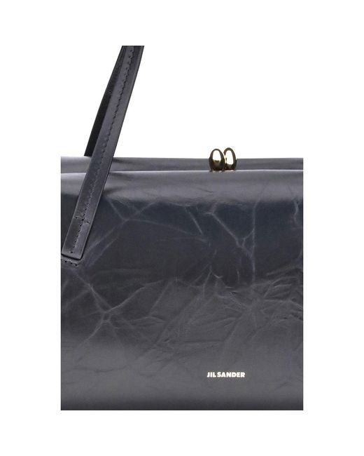 Jil Sander Gray Small Goji Pillow Shoulder Bag