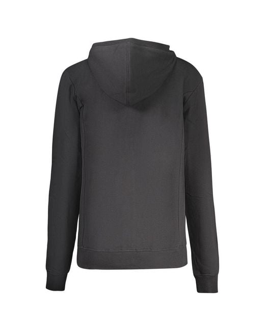 North Sails Gray Black Cotton Hoodie