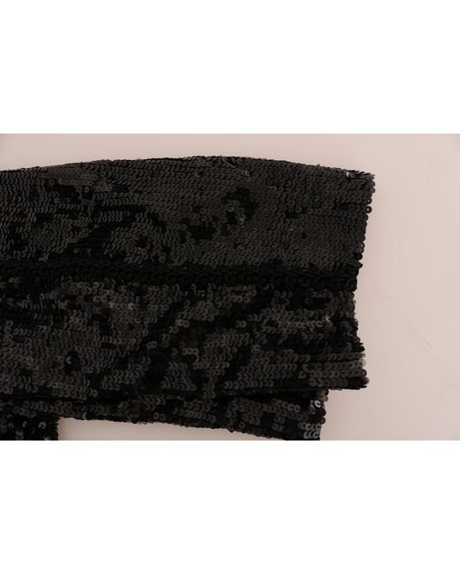 Dolce & Gabbana Black Sequined Fashion Shorts