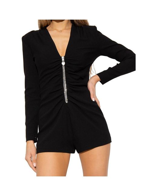 Saint Laurent Black Long Sleeves Jumpsuit for men