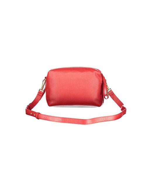 Coccinelle Red Rosso Leather Handbag