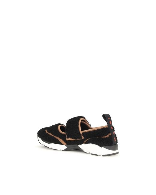 Marni Black Polyamide Athletic Sneakers