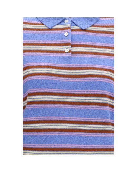Guest In Residence Blue Multicolor Kaschgora Sweatshirt